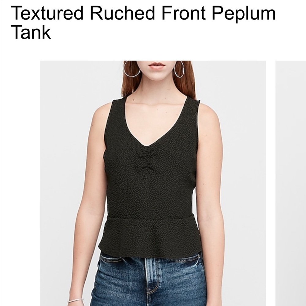 Express Texture Peplum Tank